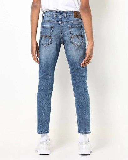 DNMX Washed Lightly Distressed Skinny Fit Jeans|BDF Shopping